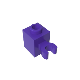 1x1 brick with connecting cross clamp