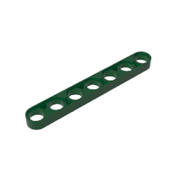 1x7 arm with hole (thin)