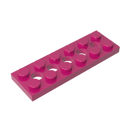 2x6 with 5-hole plate