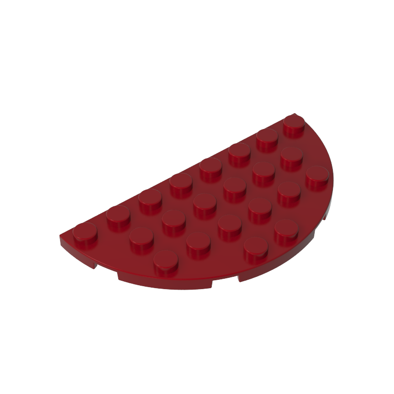 4x8 semicircular plate