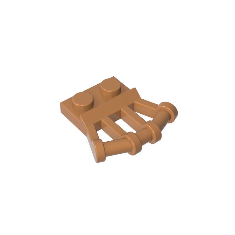 Piastra maniglia incernierata 1x2
