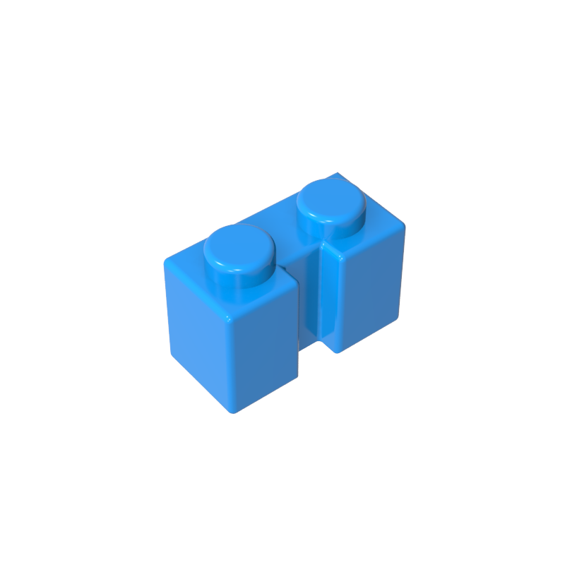 1x2 grooved brick