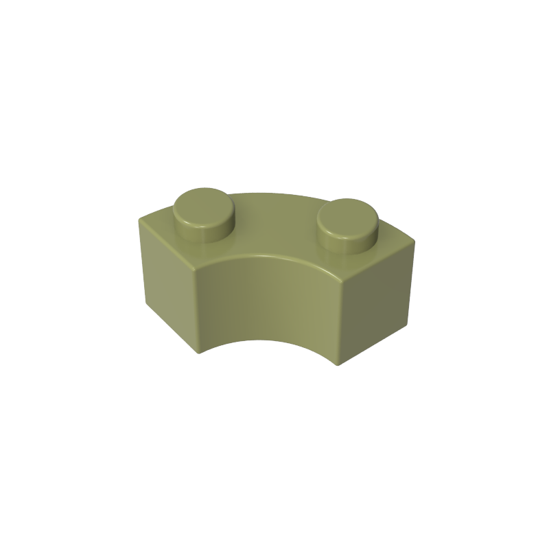 2x2 curved bricks