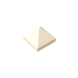 1x1 Four-Sided Slope Brick