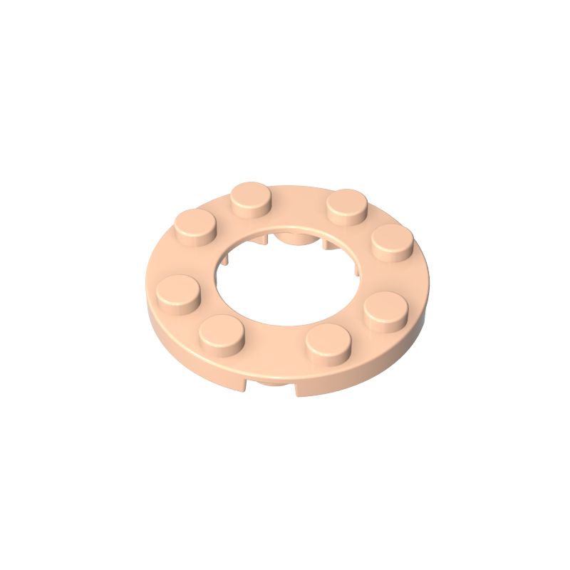 4x4 round plate with 16mm hole in the middle