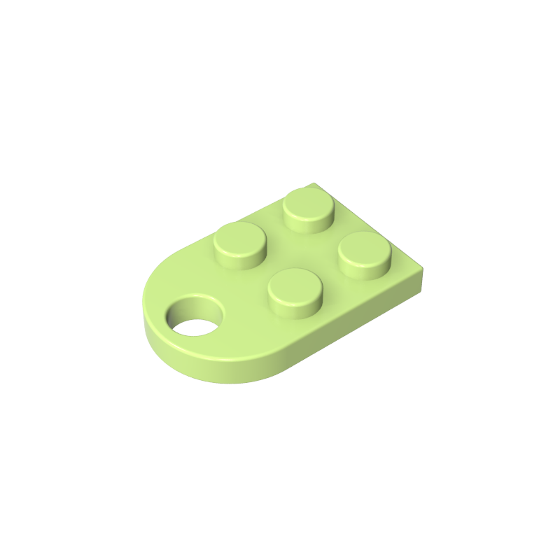 2x2 single-sided rounded edge perforated plate
