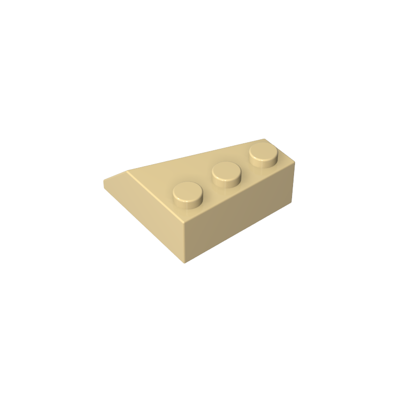 3x3 Sloped Wedge Brick (Left)