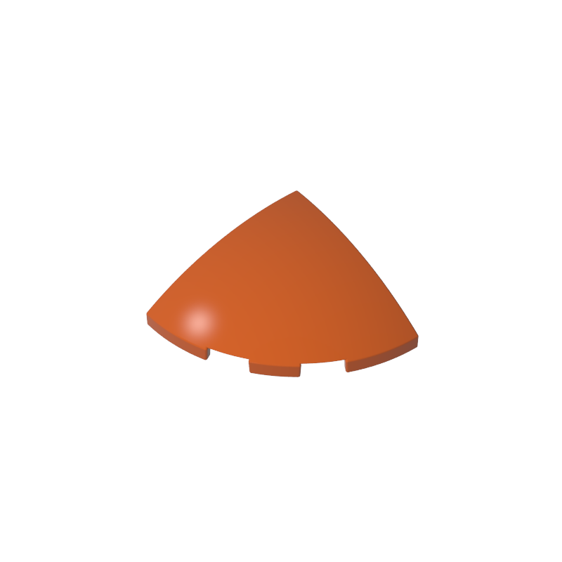 3x3 1/4 arc-shaped piece