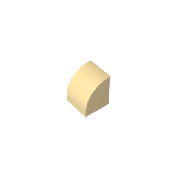 1x1x1 curved brick