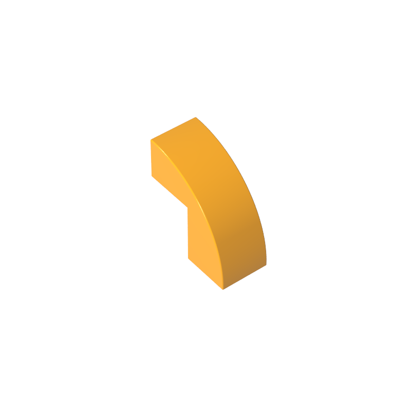 2x1x1x2/3 curved smooth tiles