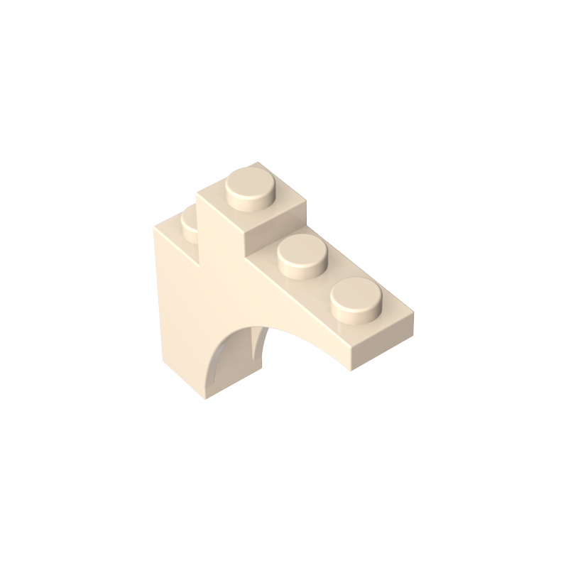 1x4x3 curved brick