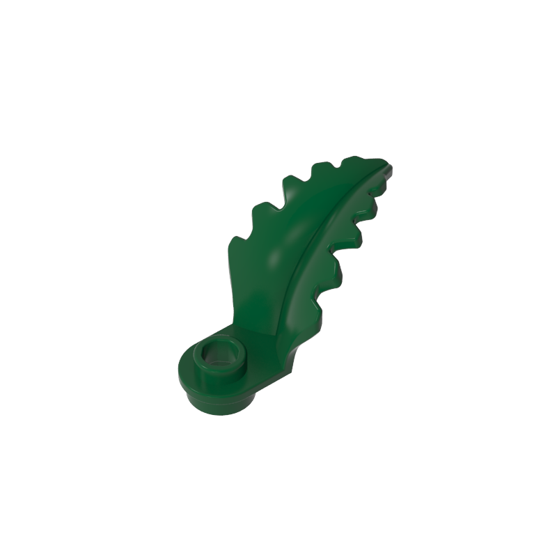1x1 with curved upright blades