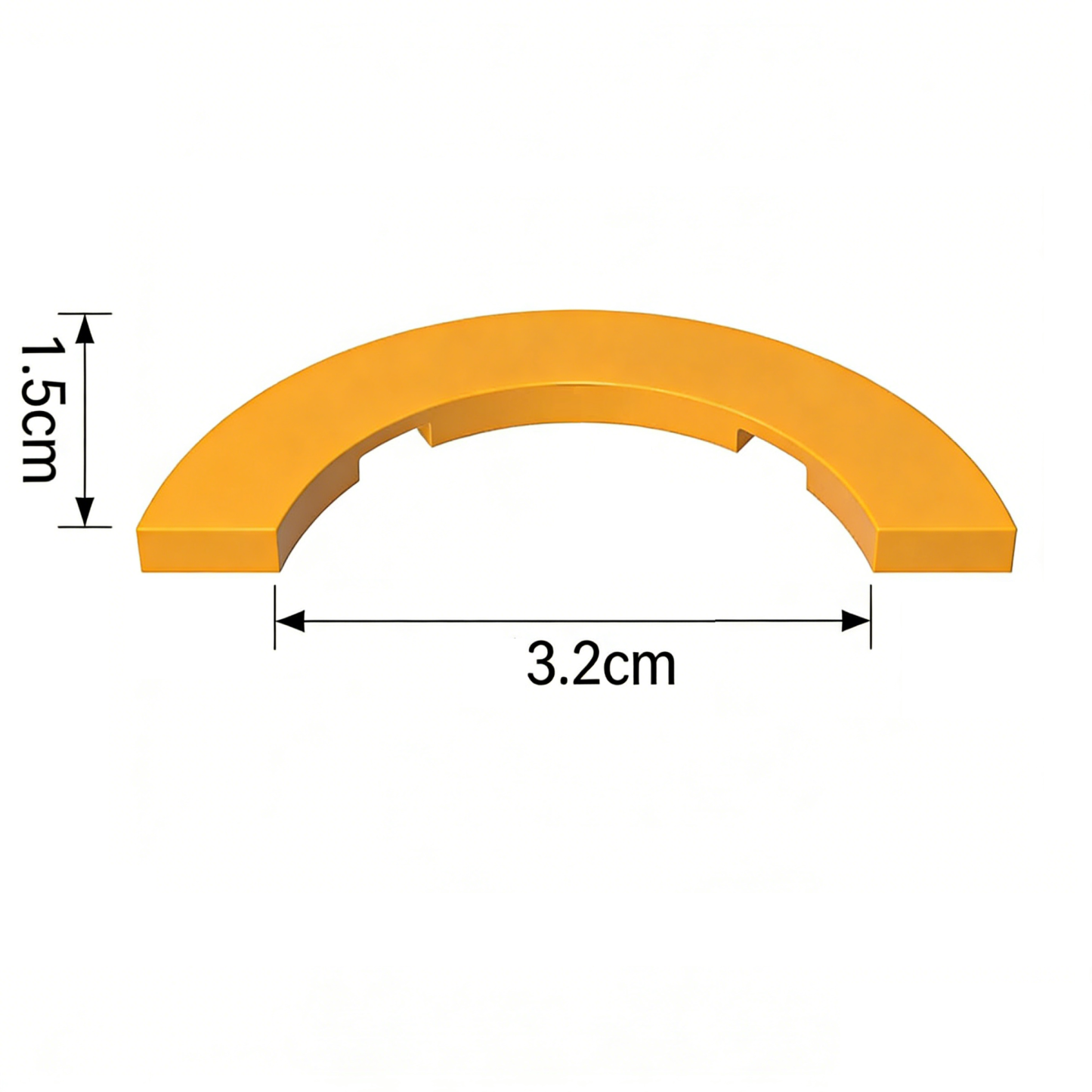 27507 Piastrella curva 4 x 4, Macaroni-GOBRICKS Piastrella chiara stampata su misura M/Singola faccia