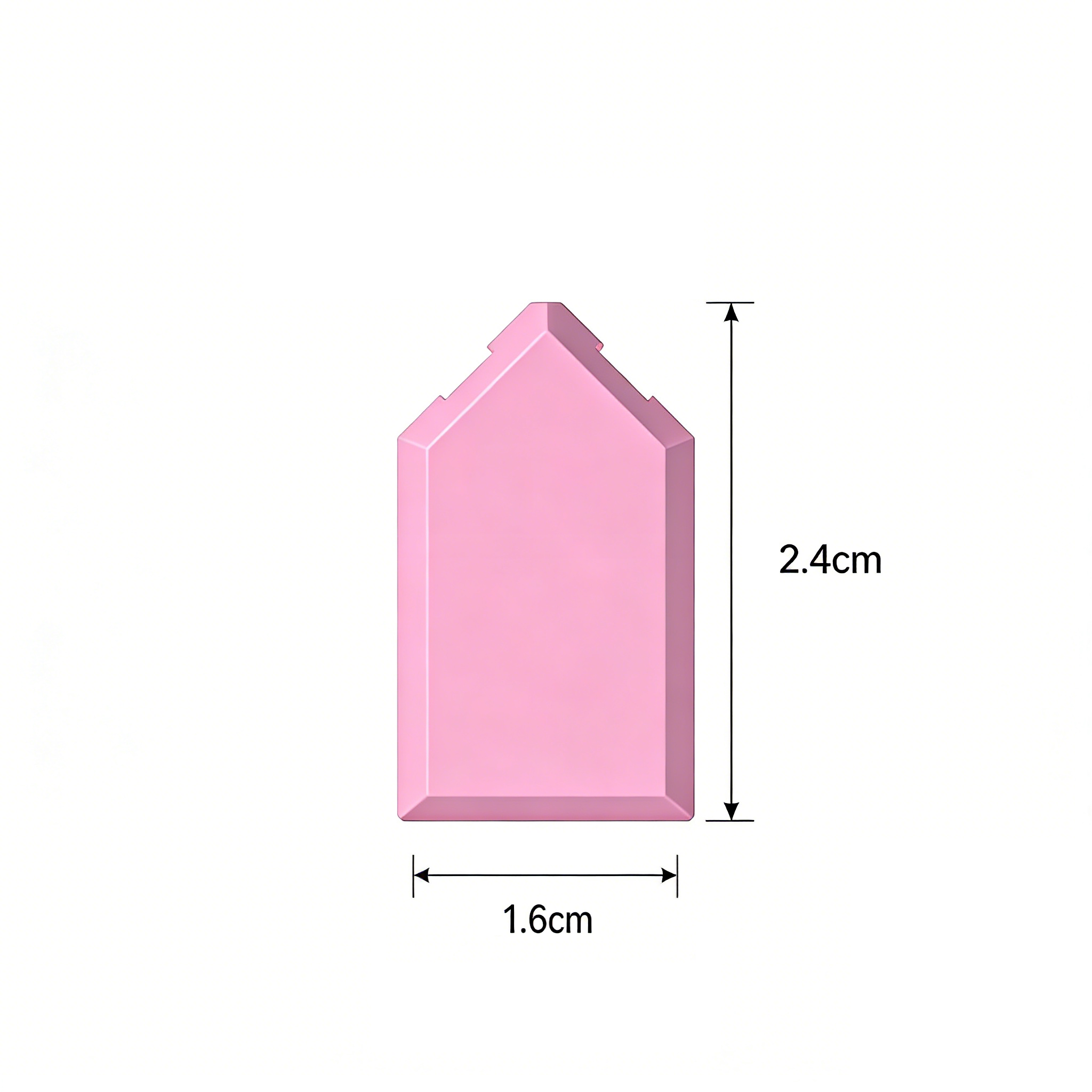 22385 Piastrella Speciale 2 x 3 Pentagonale - GOBRICKS Piastrella chiara stampata su misura M/Singola faccia