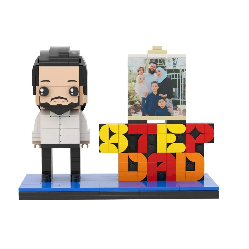 TI AMO PAPÀ, Figure in mattoncini personalizzate per la Festa del Papà, il regalo perfetto per il papà