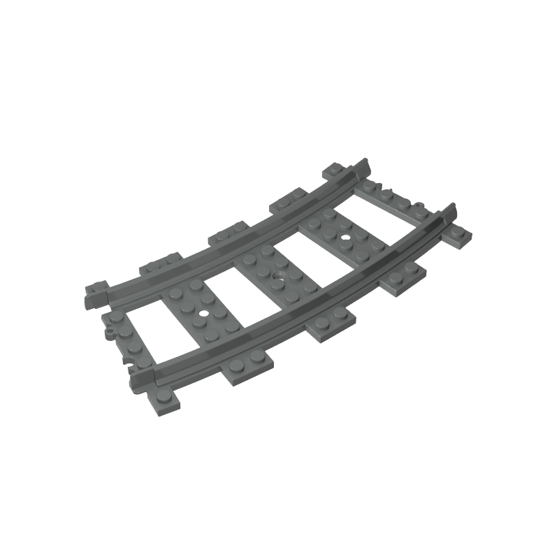 curved train track