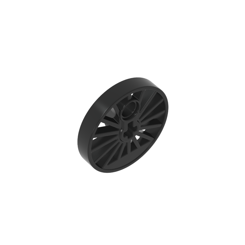 Small wheel with axle bore