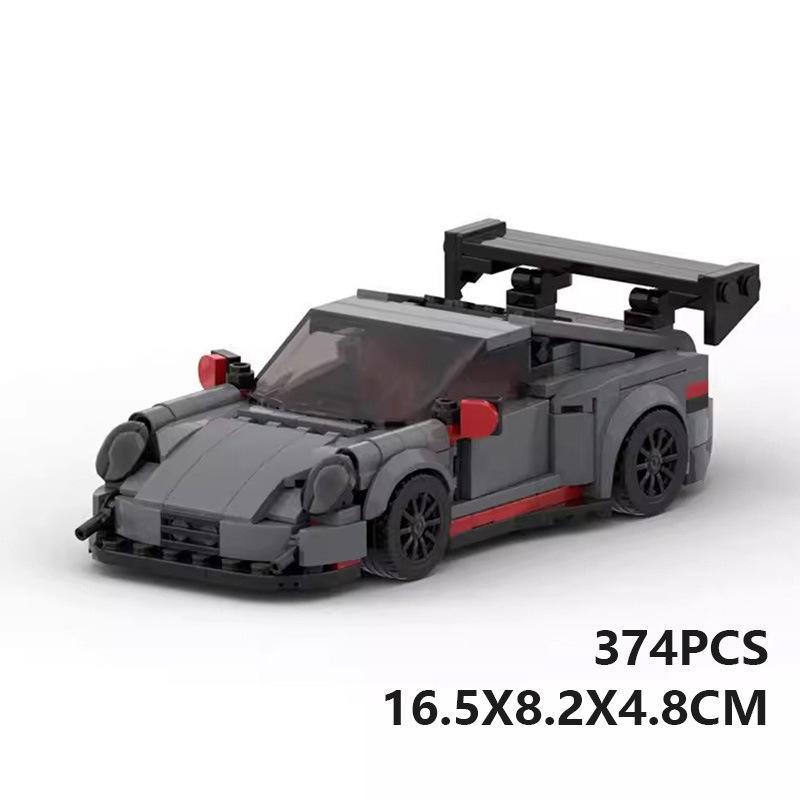 Kit di modellismo automobilistico Gobricks 911 GT - Compatibile con le principali marche di mattoncini da costruzione, set di costruzione di veicoli fai-da-te per adulti e bambini, modelli da collezione da esporre