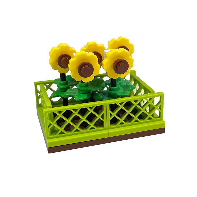 Componenti per costruzioni a tema giardino, compatibili con campi di fiori e aiuole a particelle piccole, set Moc Giardino Botanico