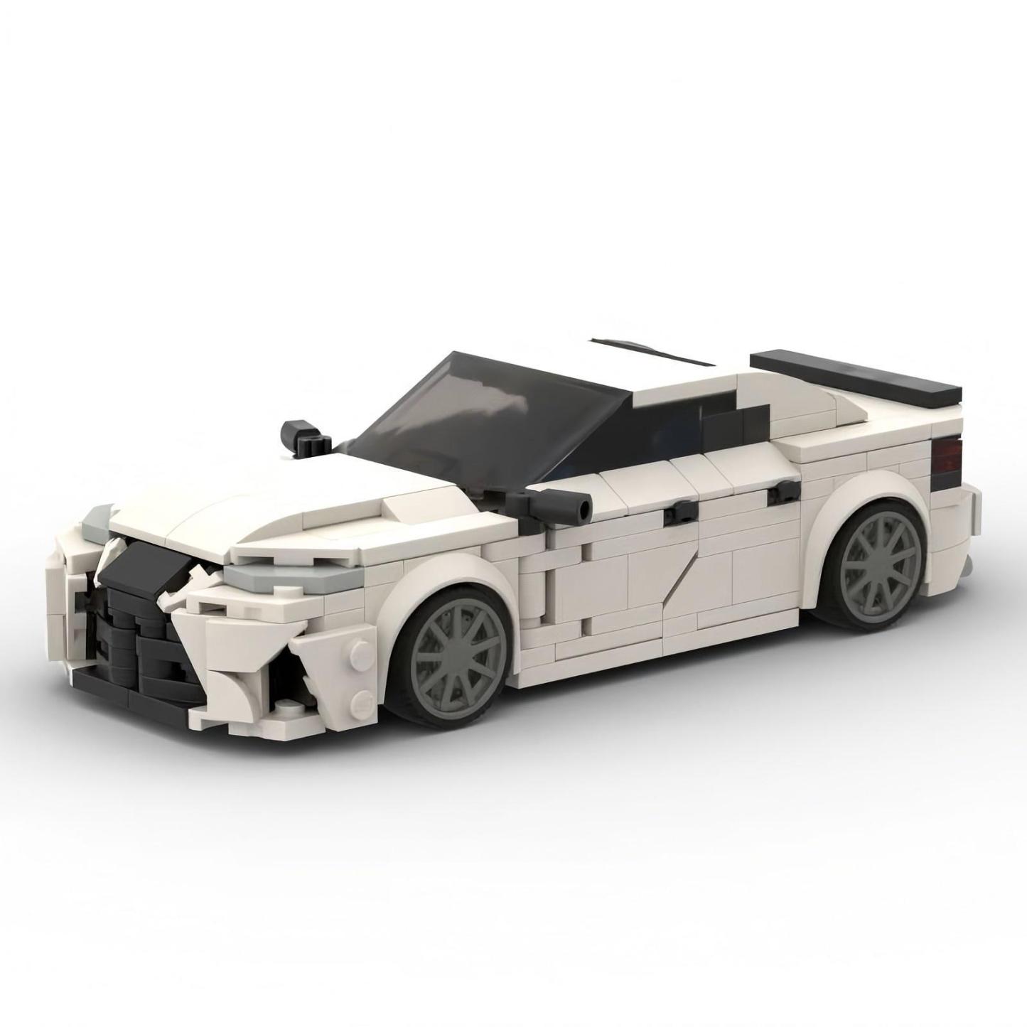 Kit di modellismo automobilistico GS F-Sport, un set di piccole parti compatibili da costruire con blocchi, un giocattolo creativo da costruire con blocchi, 398 pezzi
