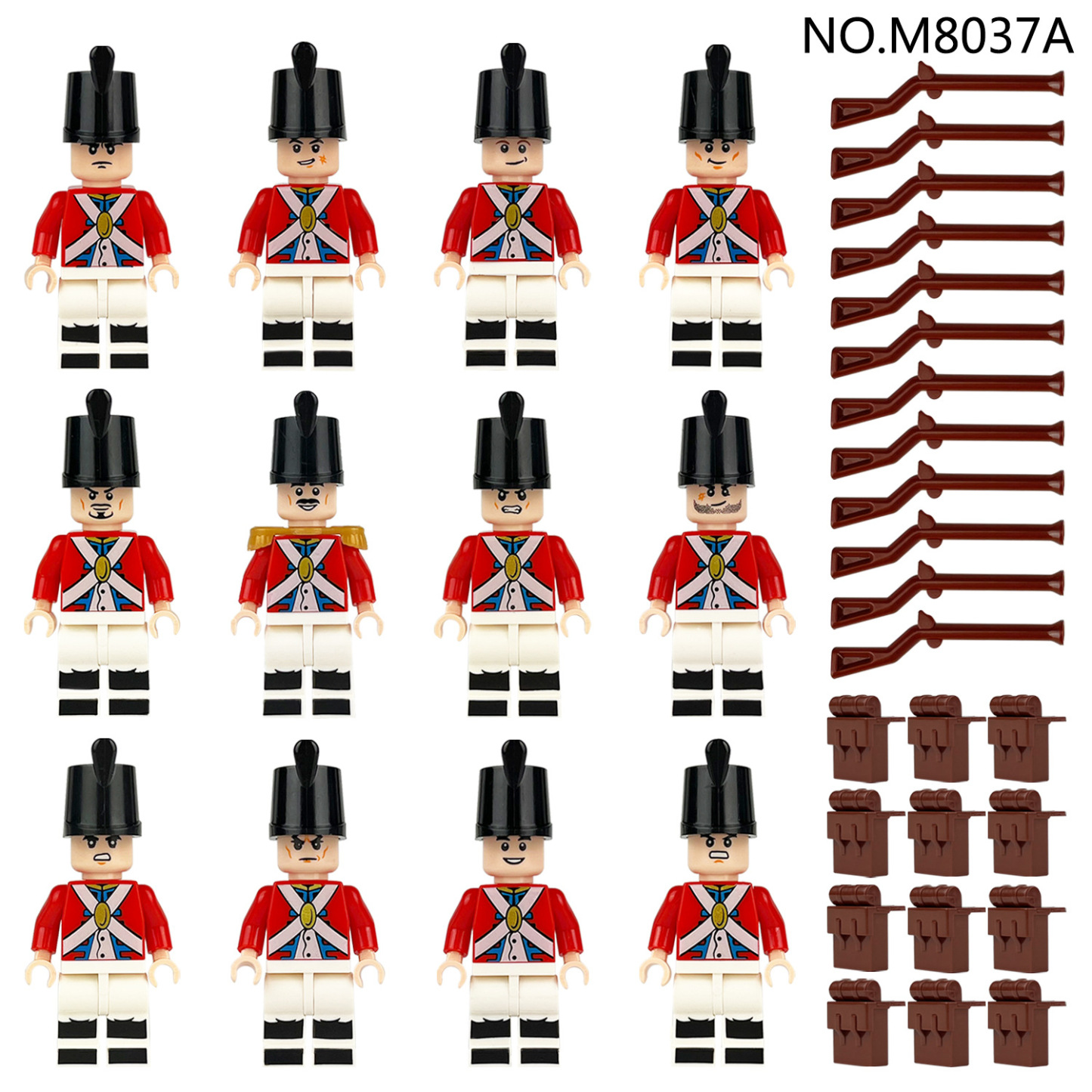 5 accessori per scene della Royal Navy, set della Guardia Reale, piccoli giocattoli da costruzione