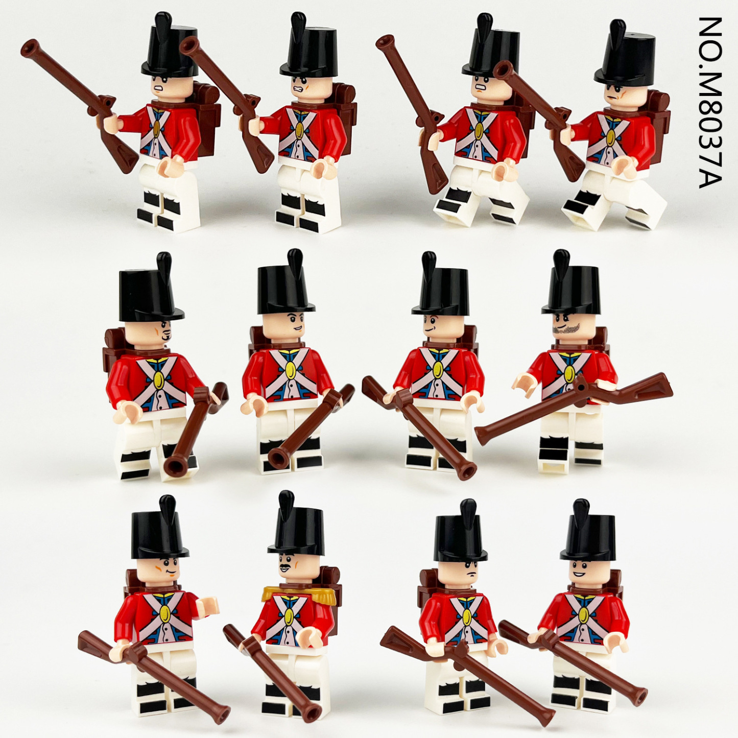 5 accessori per scene della Royal Navy, set della Guardia Reale, piccoli giocattoli da costruzione