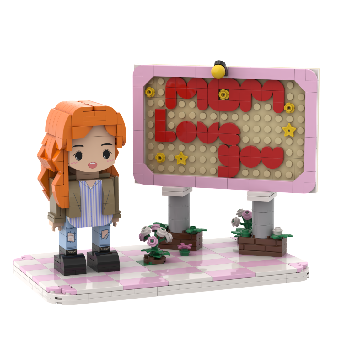 Figure in mattoncini personalizzate a figura intera, il regalo perfetto per la festa della mamma e per il compleanno.
