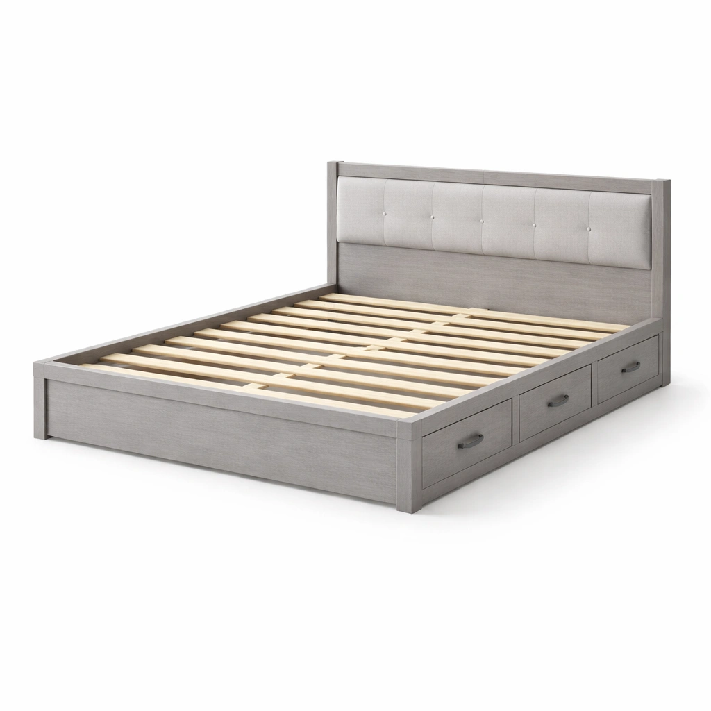 Cama con almacenamiento-roomzeno