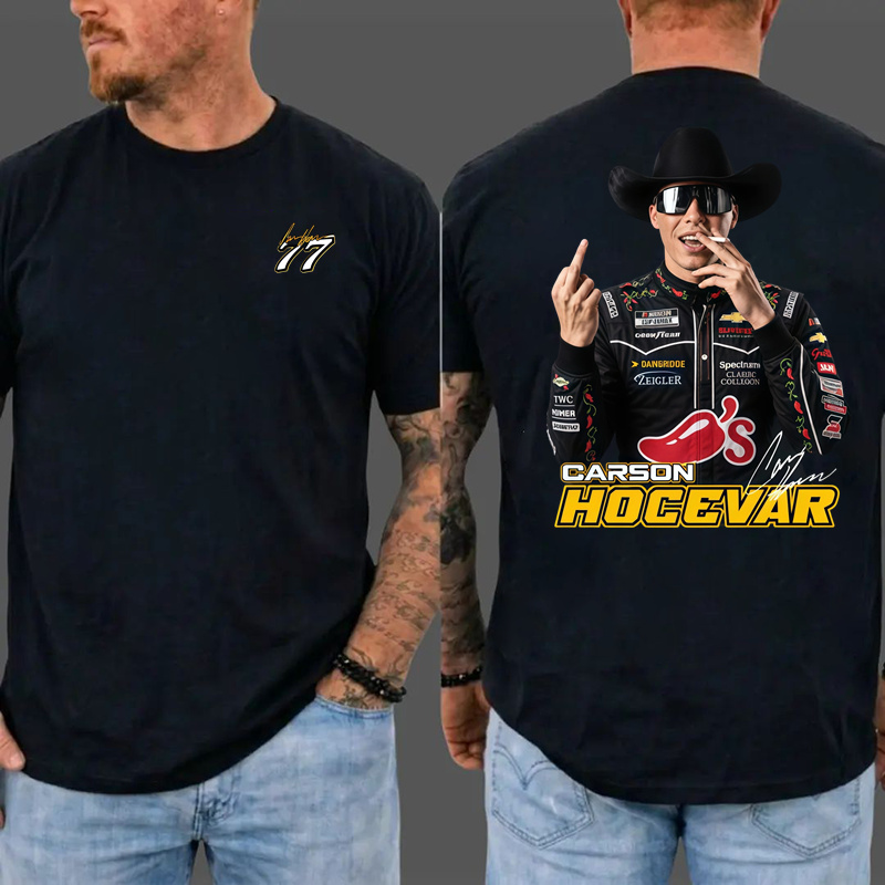 Carson H0cevar Fight Shirt, Hocevar Racing TShirt, Vintage NASCAR Graphic Tee, Hocevar Racing Fan Gift, Number 77