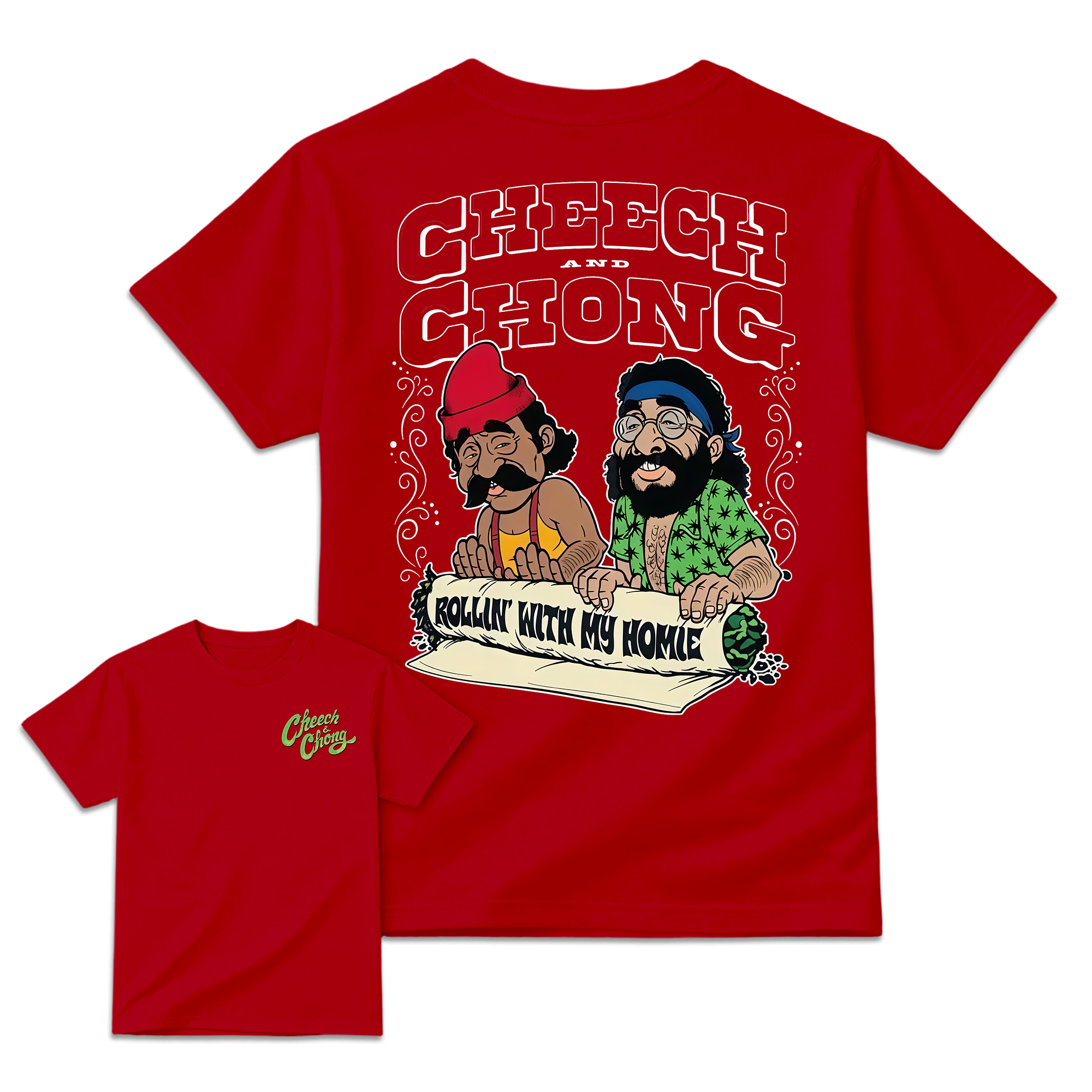 CHEECH-CH0NG Vintage 70s Comedy Movie Retro Graphic T-Shirt