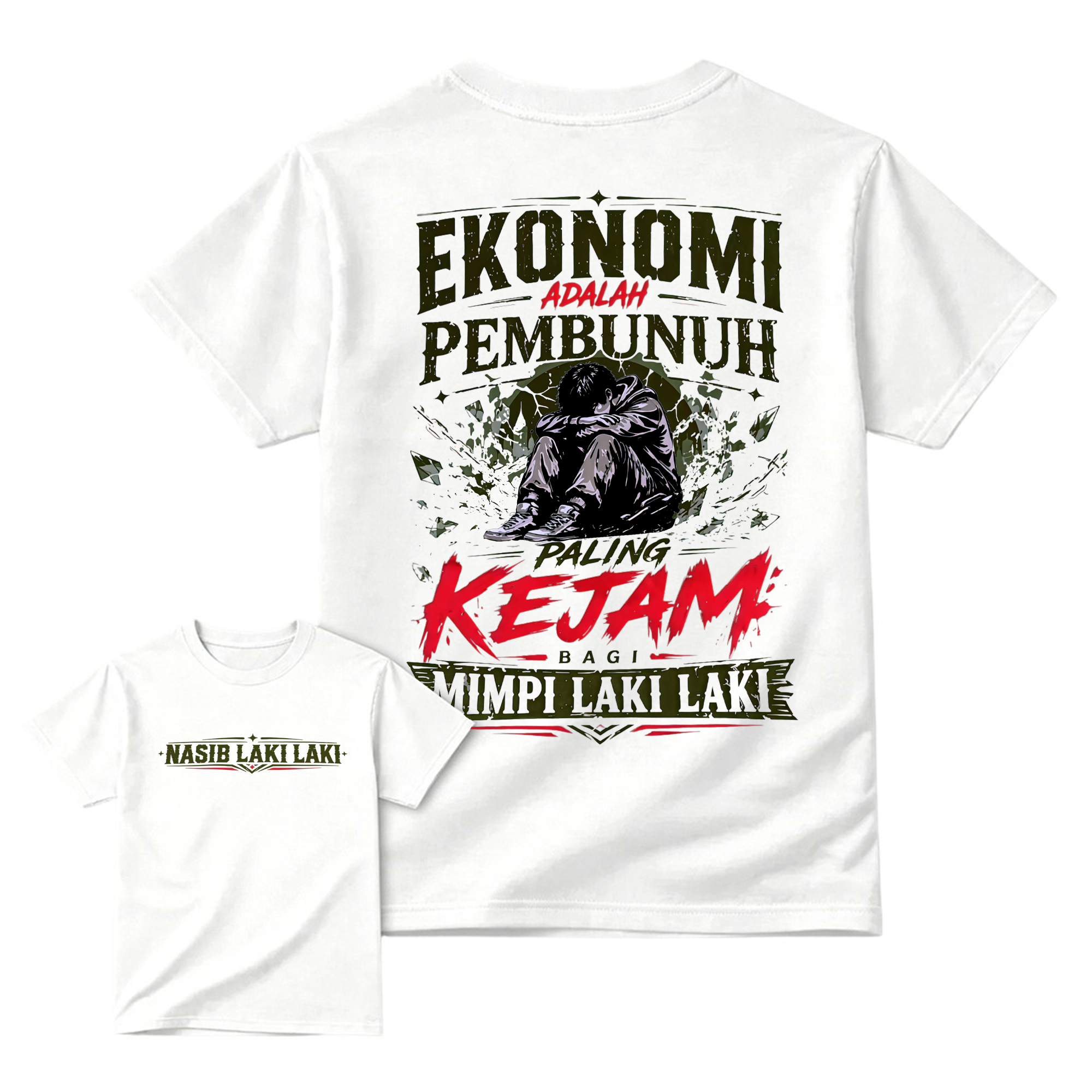 Indonesian Quote Streetwear Graphic T-Shirt