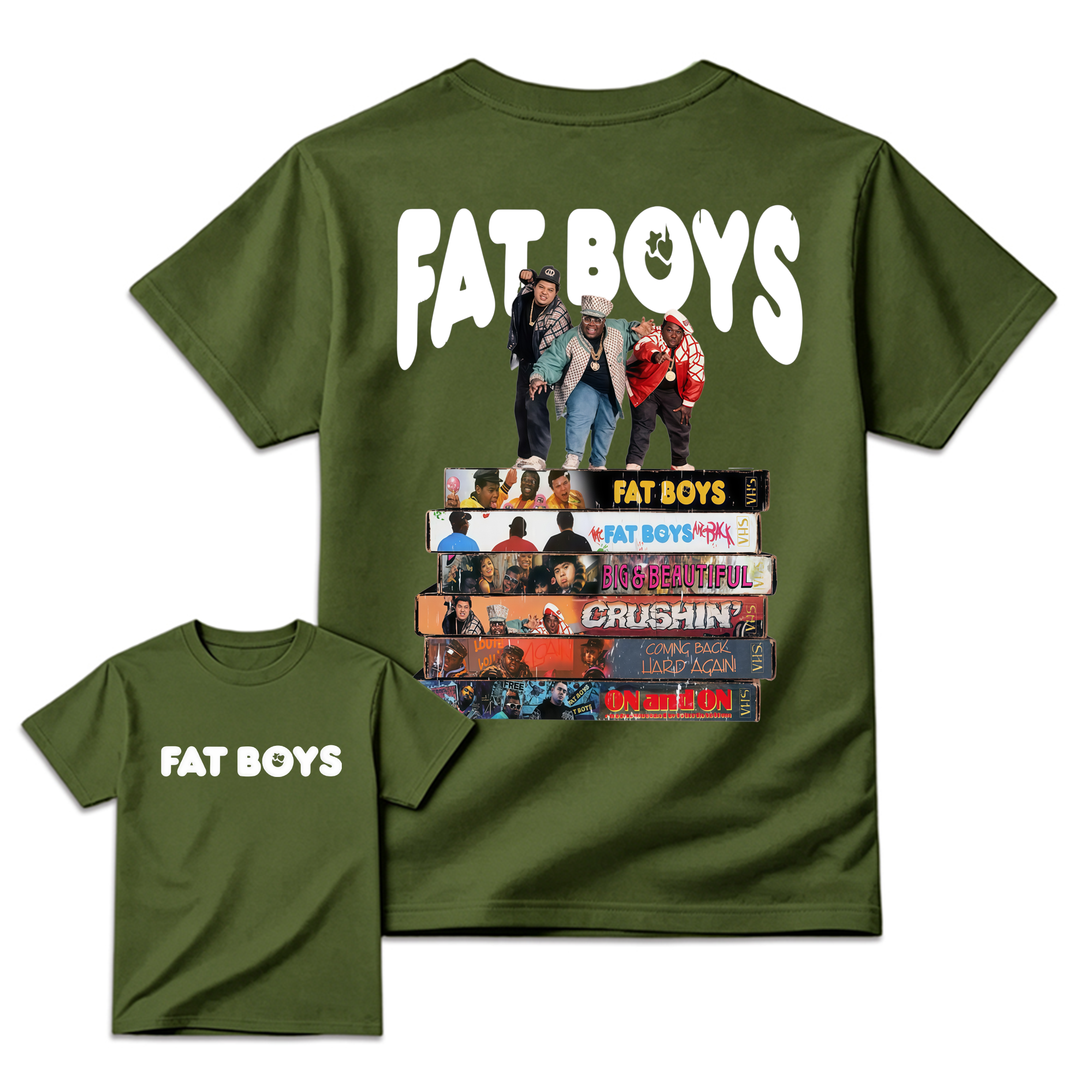 Vintage FAT B0YS Album T-Shirt, Graphic Hip Hop Music Band Shirt