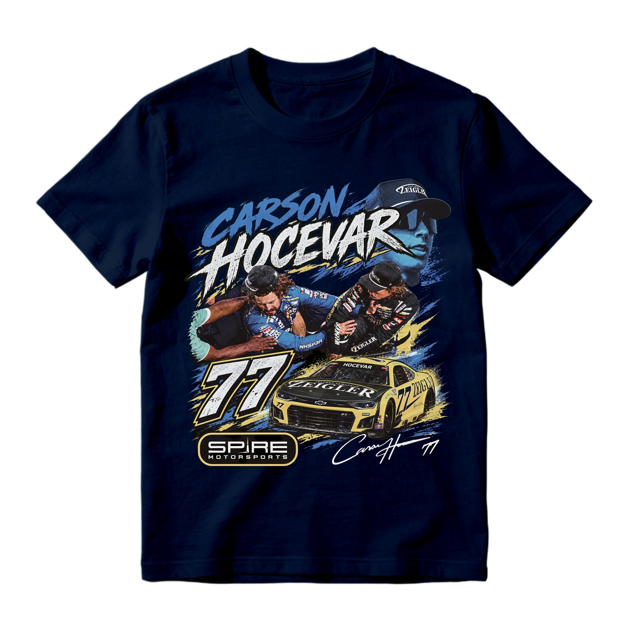 Ryan Blaney vs Carson Hocevar T-Shirt, NASCAR Fight Graphic Tee, Sand Vintage Racing Shirt, Unisex Oversized Top