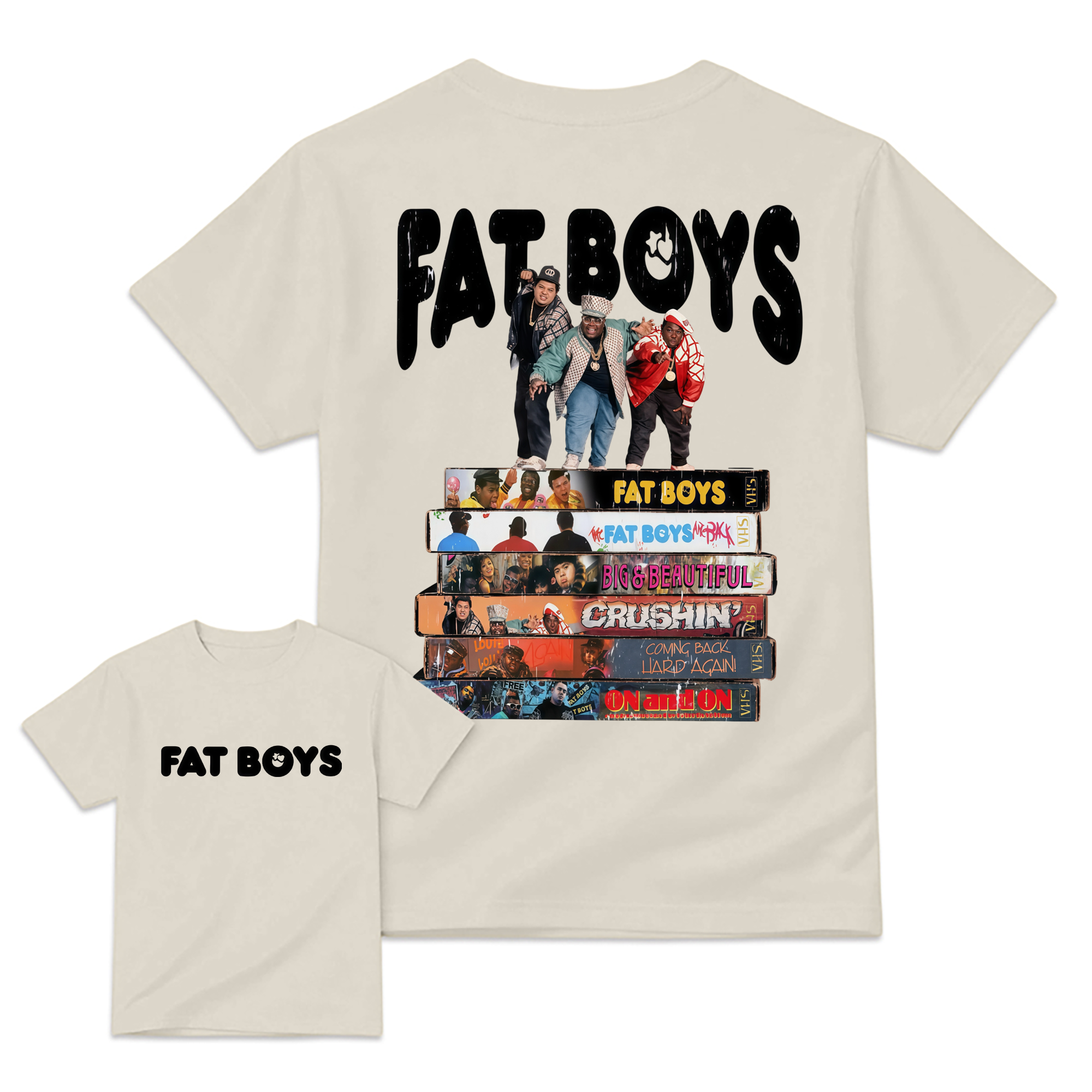 Vintage FAT B0YS Album T-Shirt, Graphic Hip Hop Music Band Shirt