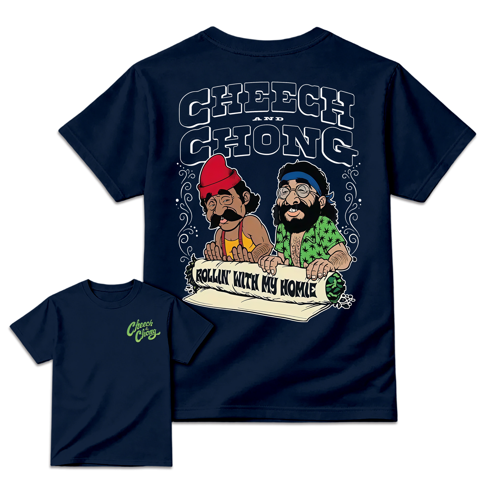 CHEECH-CH0NG Vintage 70s Comedy Movie Retro Graphic T-Shirt
