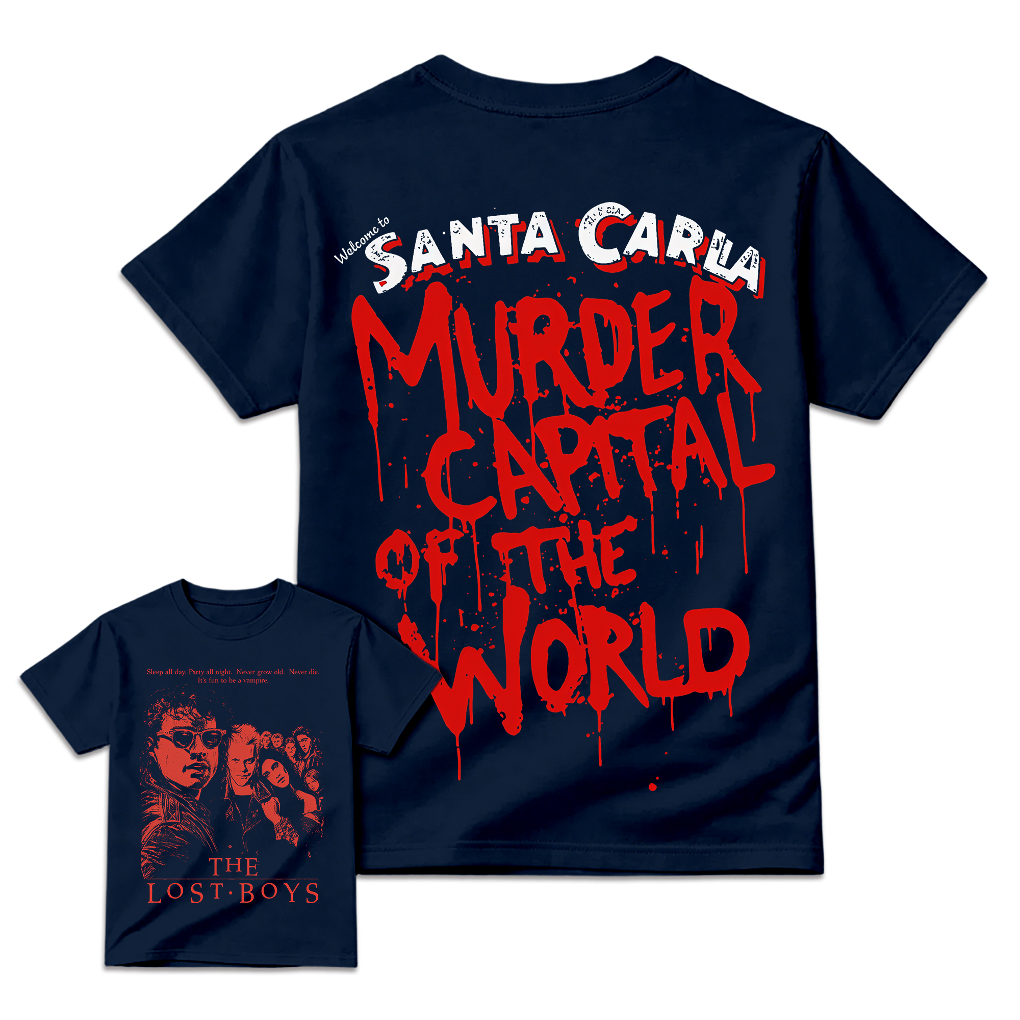 Vintage Vampire Horror Graphic T-Shirt, 80s Retro Gothic Tee, Dark Halloween Streetwear Shirt