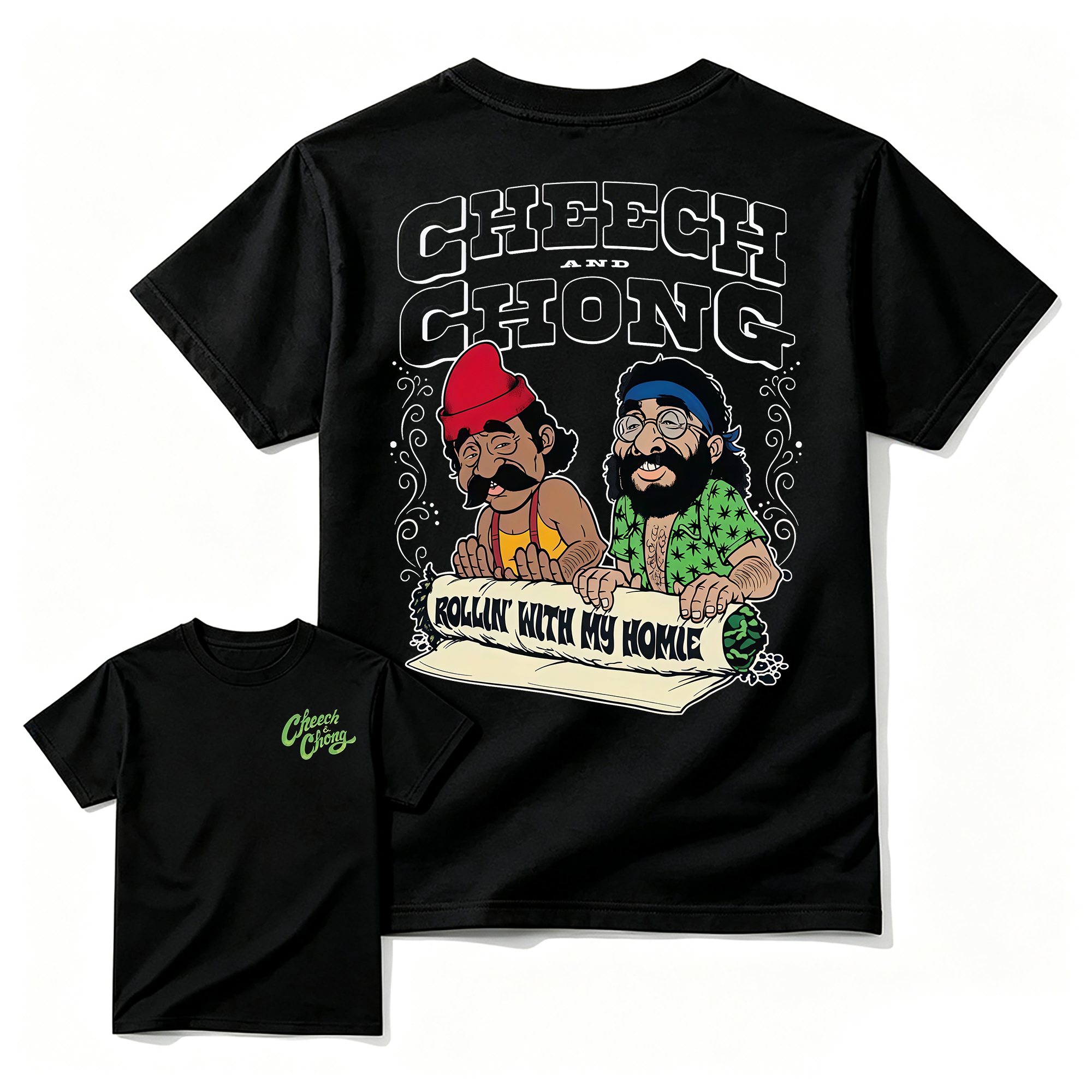 CHEECH-CH0NG Vintage 70s Comedy Movie Retro Graphic T-Shirt