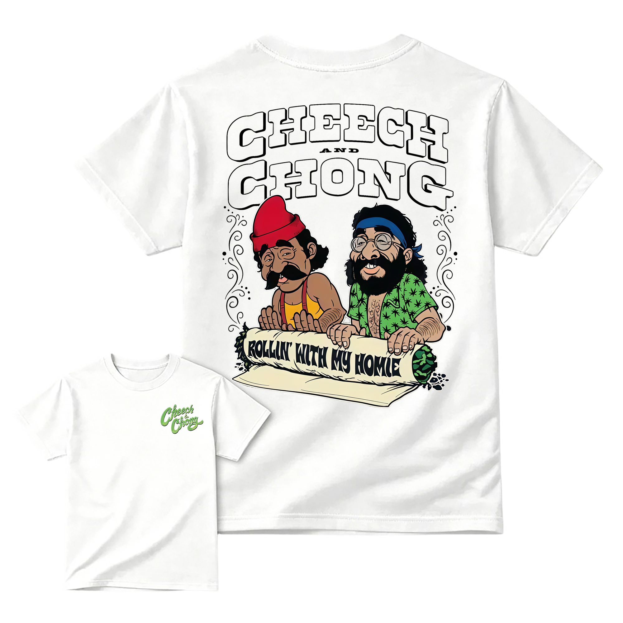 CHEECH-CH0NG Vintage 70s Comedy Movie Retro Graphic T-Shirt