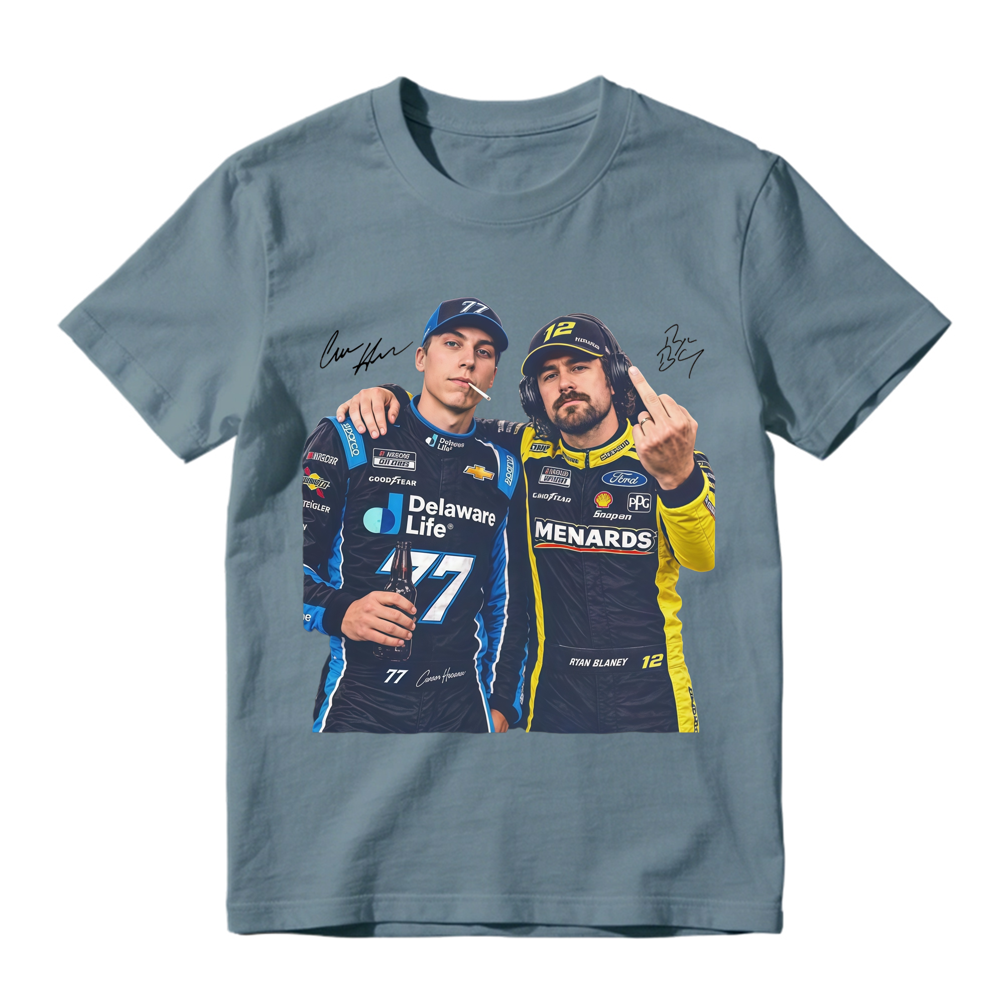 Hocevar Really Gave Blaney The Two-Piece Comfort Colors Shirt Carson Hocevar Ryan Blaney Fight Sweatshirt, Racing Graphic Tee