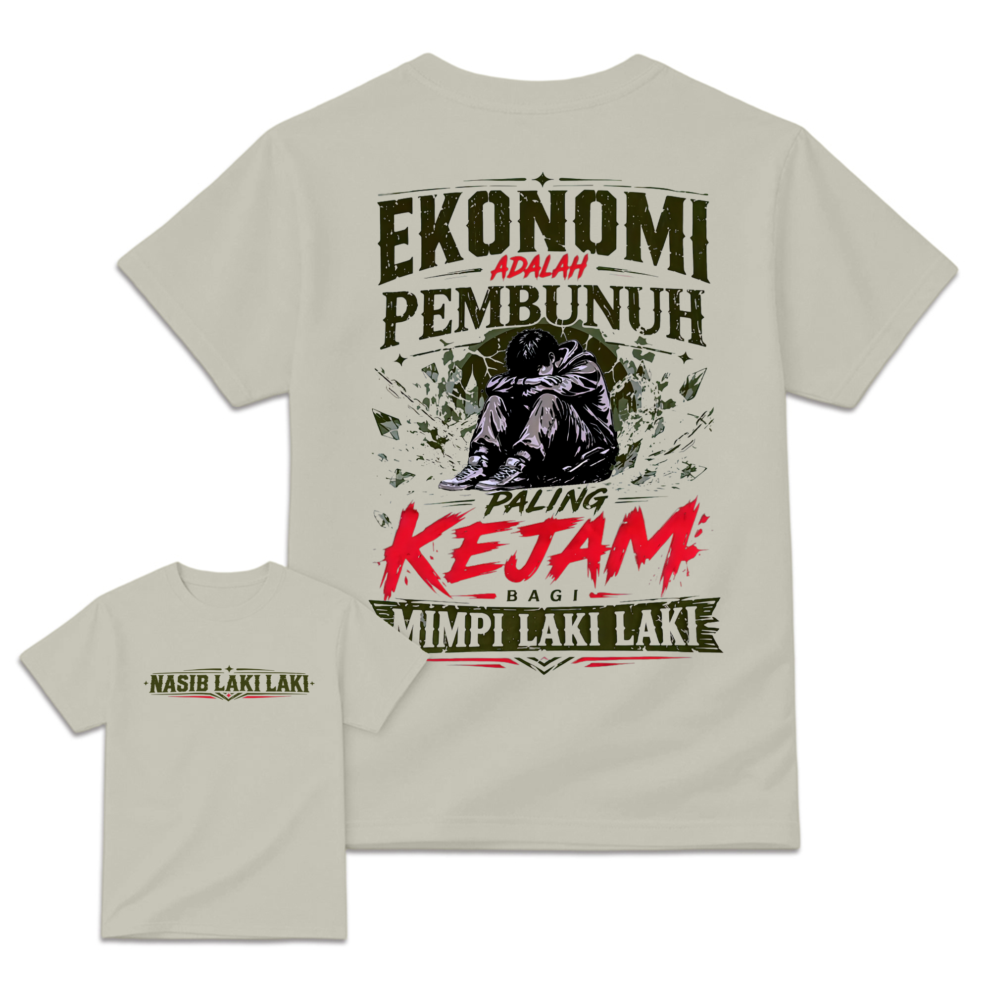 Indonesian Quote Streetwear Graphic T-Shirt
