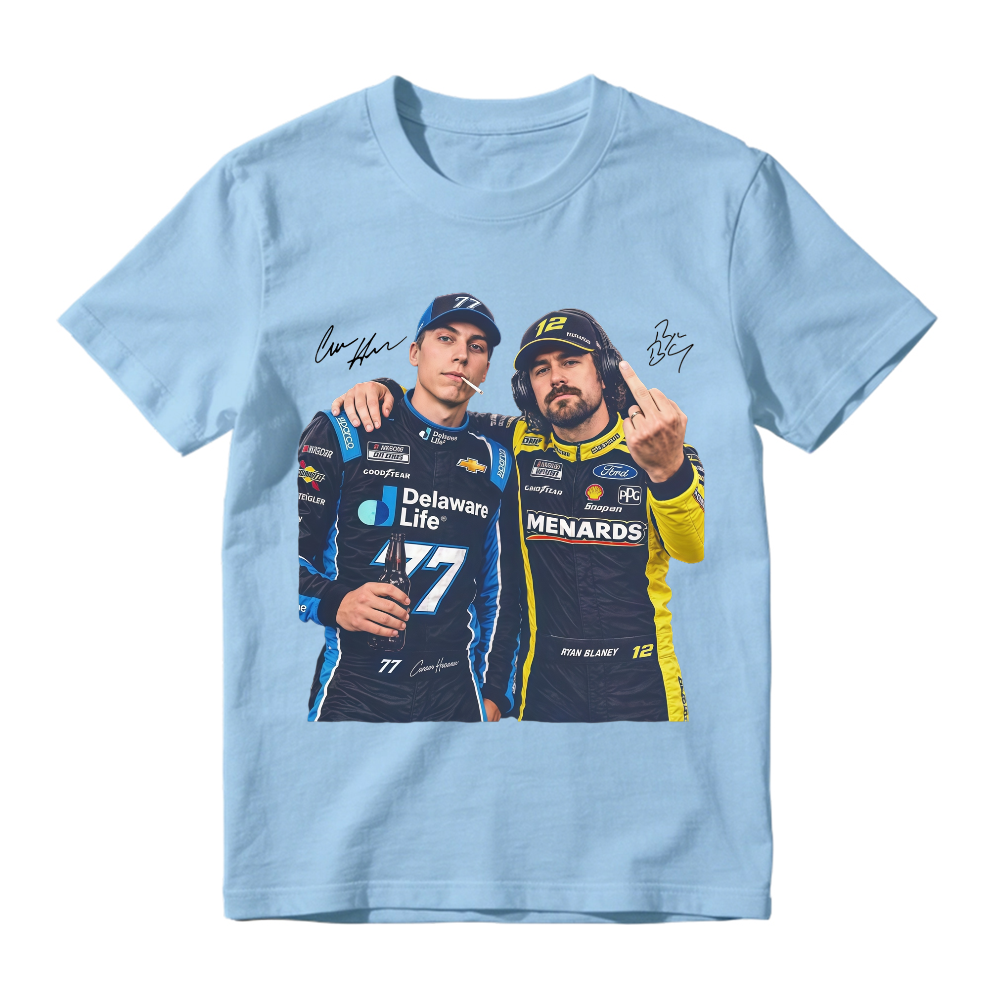 Hocevar Really Gave Blaney The Two-Piece Comfort Colors Shirt Carson Hocevar Ryan Blaney Fight Sweatshirt, Racing Graphic Tee