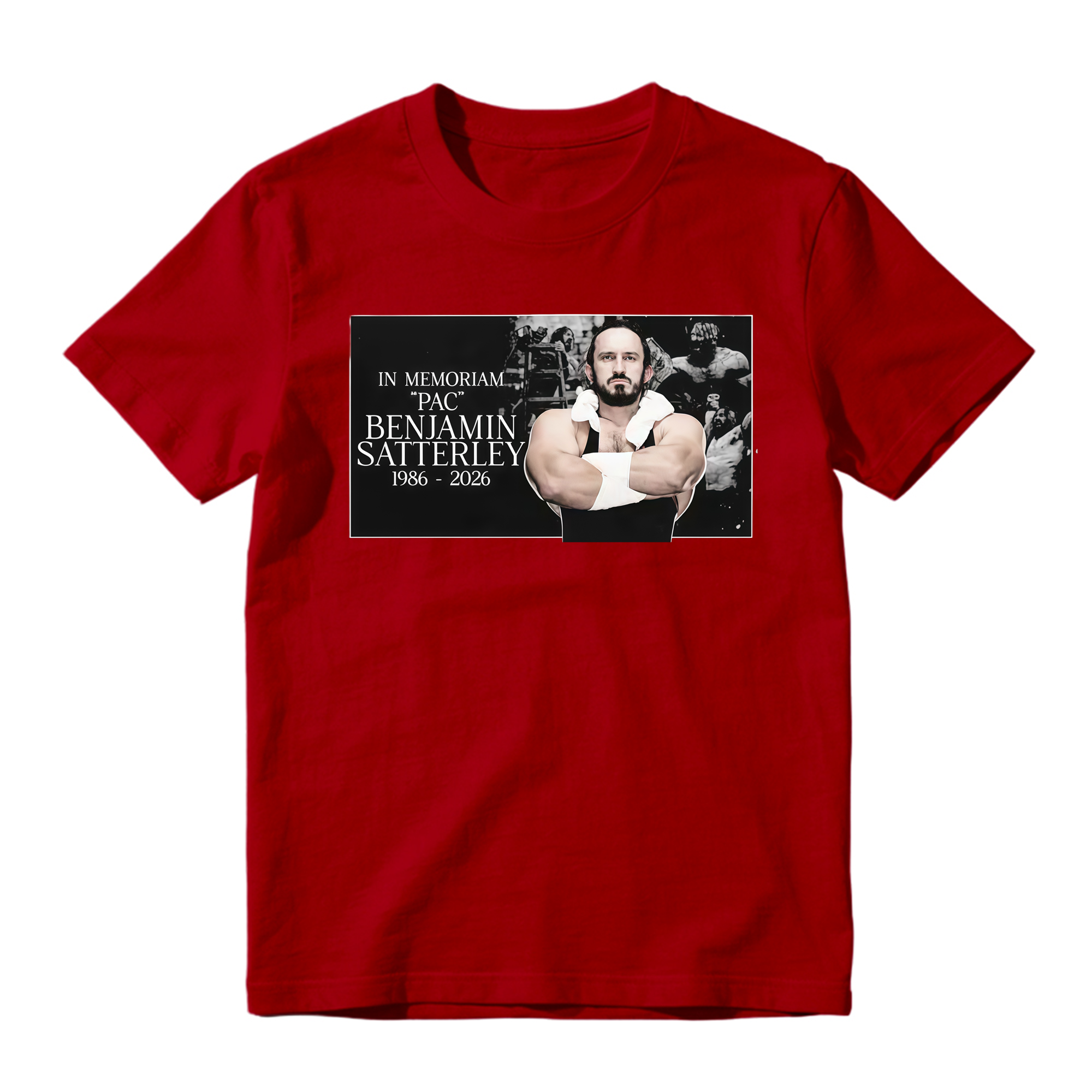 Wrestling Memorial Shirt, In Memoriam Athlete Tribute Tee, 1986 2026 Graphic T-Shirt, Wrestling Fan Gift