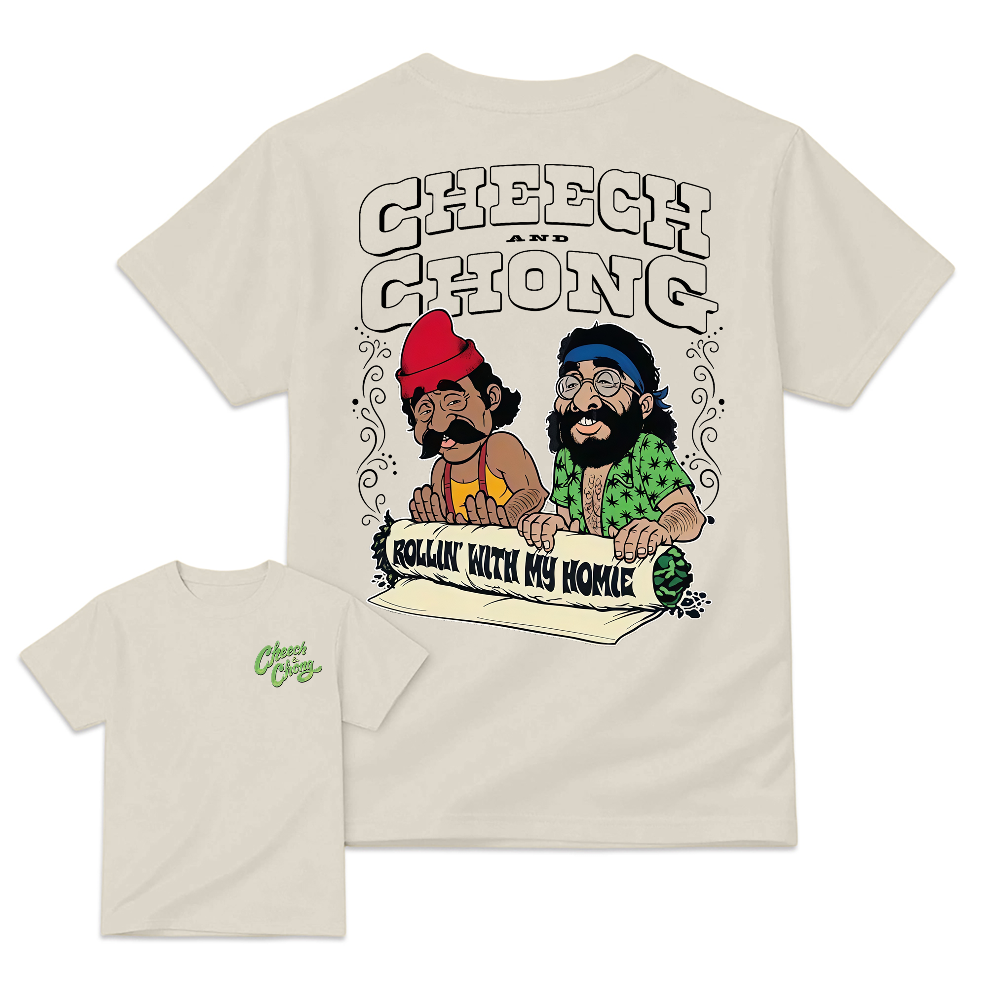 CHEECH-CH0NG Vintage 70s Comedy Movie Retro Graphic T-Shirt