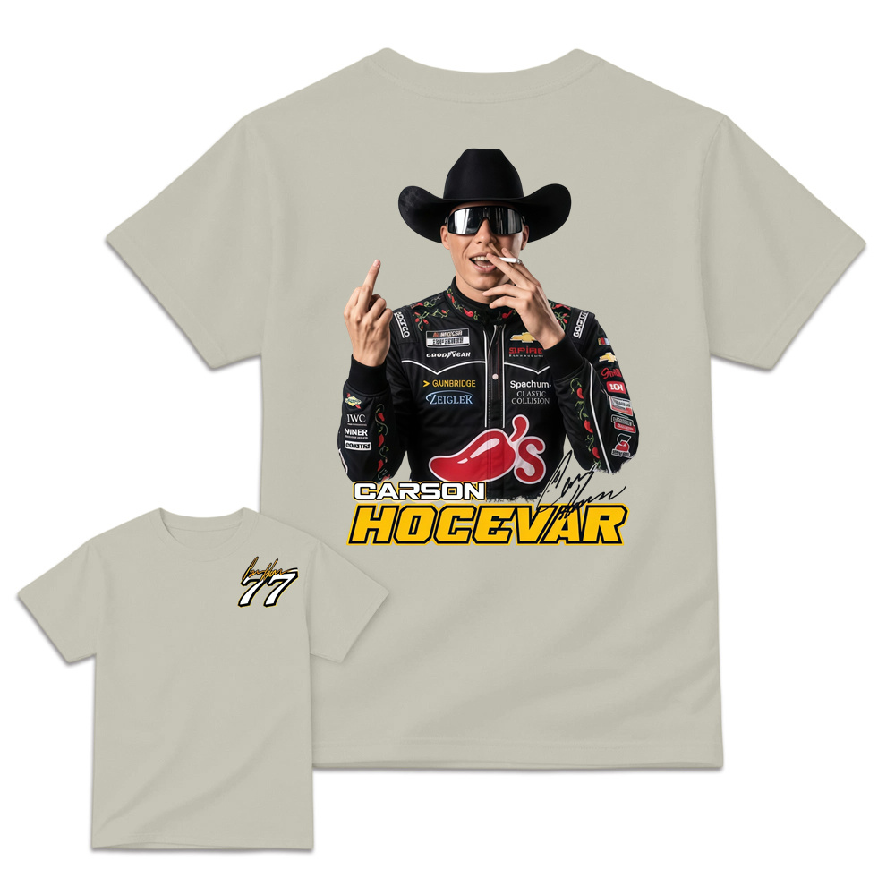 Carson H0cevar Fight Shirt, Hocevar Racing TShirt, Vintage NASCAR Graphic Tee, Hocevar Racing Fan Gift, Number 77