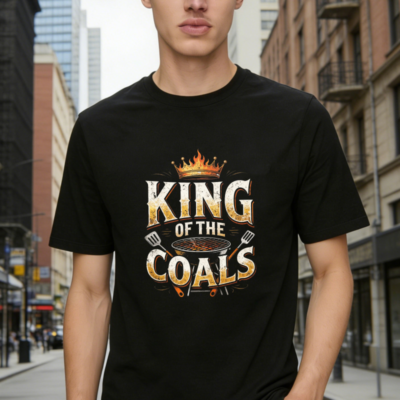 King Of The Coals Grilling Barbecue Crown Graphic Unisex Classic T-shirt