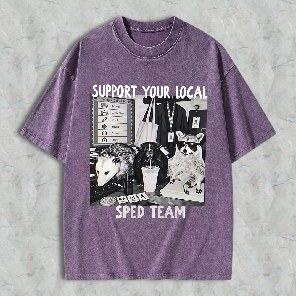 Support Your Local SPED Teachers , Funny Possum Teacher Design, Special Education Shirt
