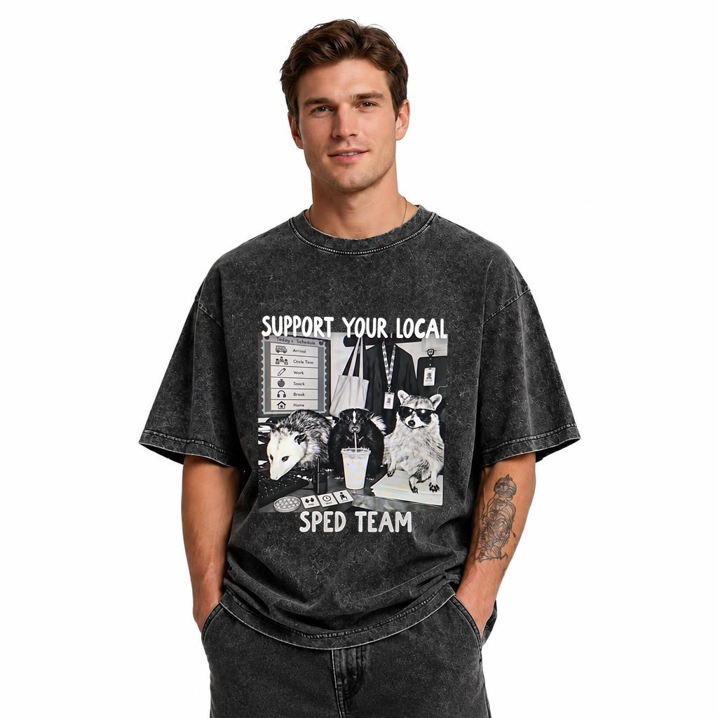 Support Your Local SPED Teachers , Funny Possum Teacher Design, Special Education Shirt