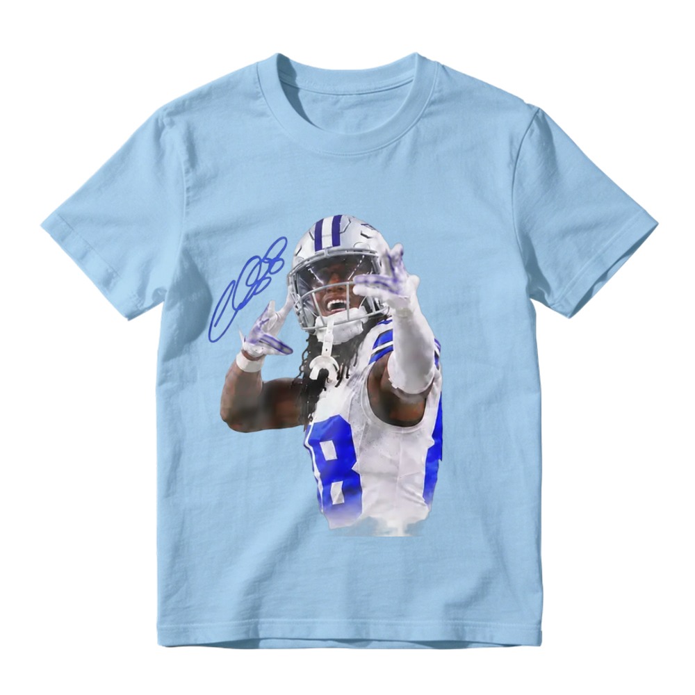 Number 88 Football Athlete Portrait Signature Graphic T-Shirt, Sports Fan White Oversized Casual Streetwear Short Sleeve Tee