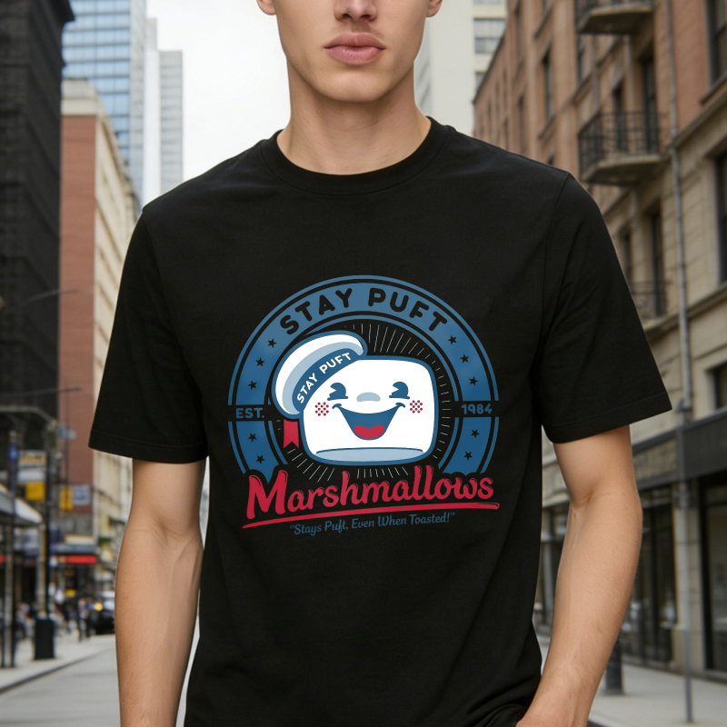 Stay Puft Marshmallows Retro Vintage Graphic T-shirt