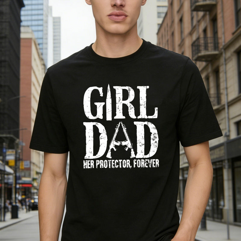 Girl Dad Her Protector Forever Unisex Classic T-shirt